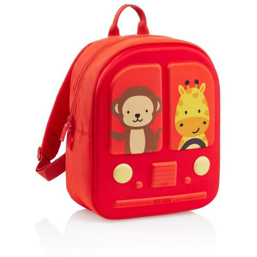 MiquelRius Ruksak mini 1 odjeljak Bus Stop crveni 10L MR19390 Slike