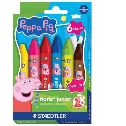  BOJE VO&Scaron;TANE 6BOJA JUMBO NORIS JUNIOR PEPPA PIG STAEDTLER 224 C6 L1 Cijene