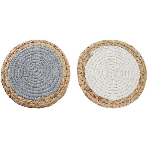  Podmetač DKD Home Decor Pojedinačno Pamuk Vlakna (20 x 20 x 1 cm) (2 kom.) Slike