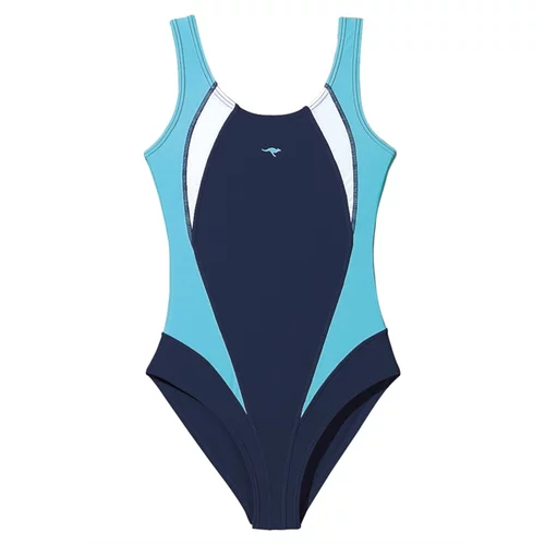 Kangaroos Jednodijelni kupaći kostim akvamarin / crno plava / bijela