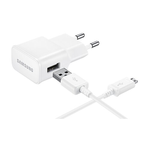Samsung Omrežni polnilnik z odklopljivim kablom Micro USB 2A Original Bela, (21683657) Cene