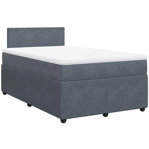  Krevet box spring s madracem tamnosivi 120 x 190 cm bar&amp;scaron;un Slike