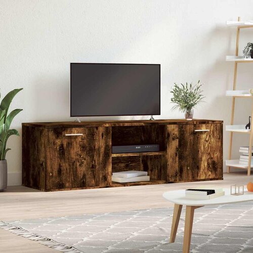 Furnova TV omarica dimljeni hrast 120x34x37 cm inženirski les, (21923241) Slike