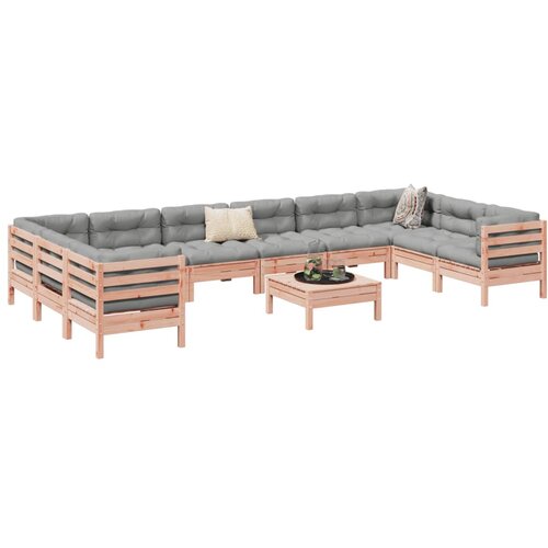 vidaXL 11-dijelni set vrtnih sofa s jastucima masivno drvo duglazije Cene