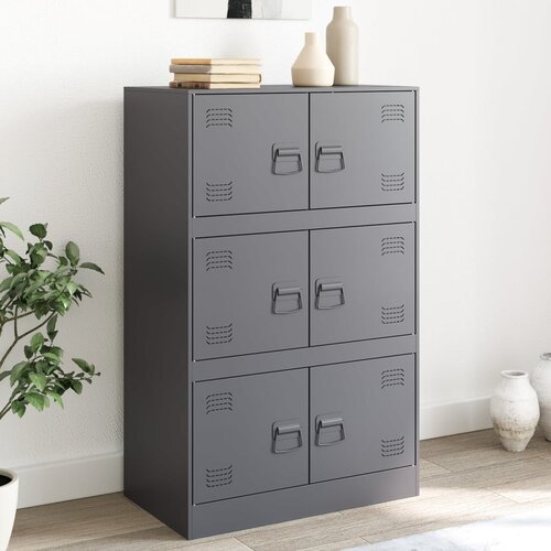 vidaXL Komoda antracit 67 x 39 x 107 cm čelična Cijene
