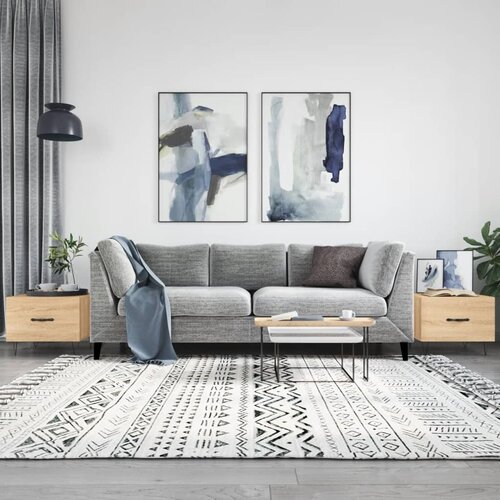 vidaXL Klubske mizice 2 kosa sonoma hrast 50x50x40 cm inženirski les Cene