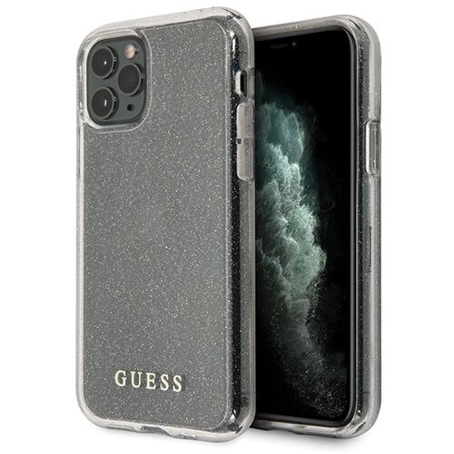 Guess OVITEK HARD ZA IPHONE 11 PRO MAX SREBRN OVITEK Z BLEŠČICAMI, (21833687) Cene