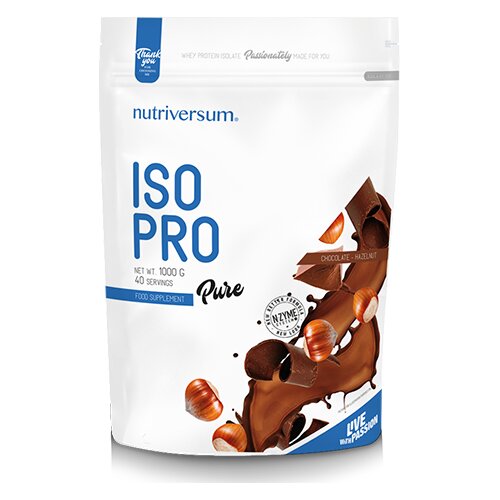 NUTRIVERSUM Iso Protein, Le&amp;scaron;nik i čokolada, 1000g Slike