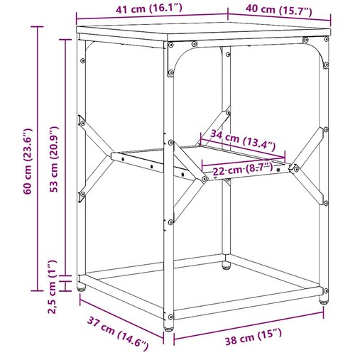  Bocni stol Sonoma hrast 41 x 40 x 60 cm Slike