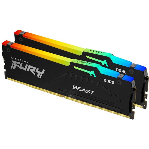 Kingston DDR5 32GB (2x16GB) 6000MHz fury beast rgb KF560C30BBAK2-32 Cene