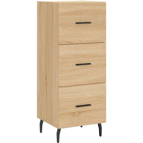VidaXL Komoda boja hrasta sonome 34 5x34x90 cm od konstruiranog drva Slike