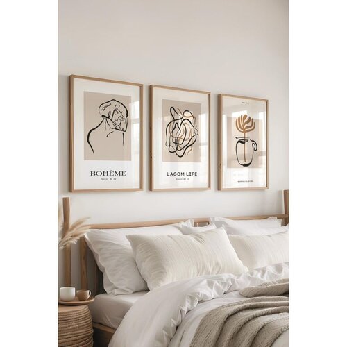 WALLXPERT Č-300565 - 5070 Vi&scaron;enamenski dekorativni set slika (3 komada) Cene