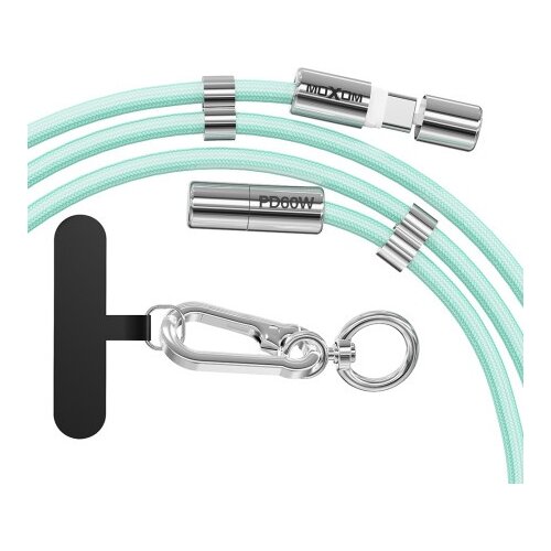 Moxom mx-cb312 type c to type c strap plavi Usb data kabal ( U2208 ) Slike