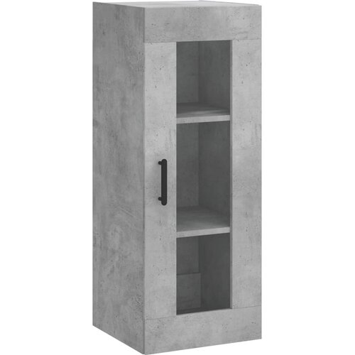  Visoka komoda siva betona 34,5x34x180 cm od konstruiranog drva Slike