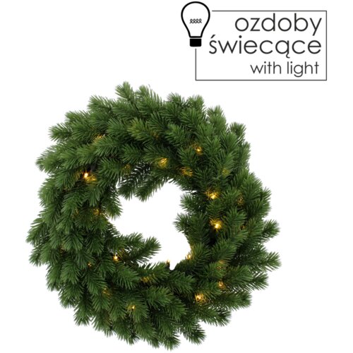 Molarem Home Božićni vijenac za vrata - LED 40 cm zeleni sa 40 svjetala Cijene