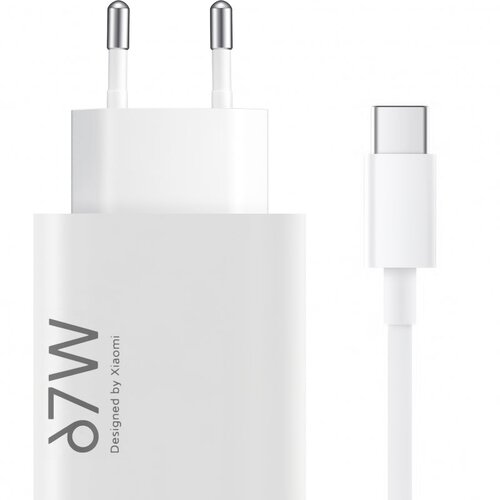  Stenski polnilec Xiaomi 67W 6.2A 1 x USB-A s kablom USB-C bel BHR9465EU Slike