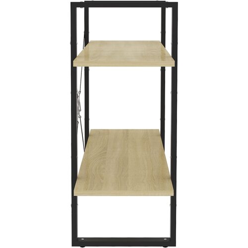  za knjige s 2 razine boja hrasta 80 x 30 x 70 cm drveni Slike