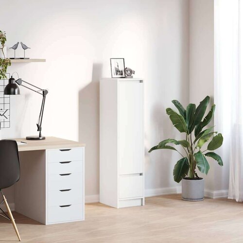 VidaXL Visoka ploča bijela 29,5x34x119,5 cm izrađeno drvo Slike
