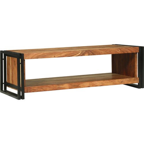 VidaXL Klubska miza 120x50x38 cm Trden akacijev les Slike