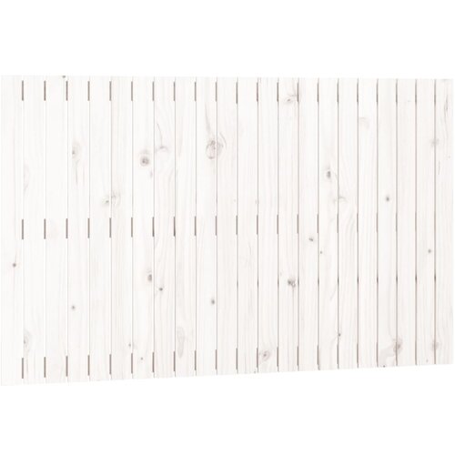 Maison Chic Stensko Posteljno vzglavje - Vzglavna omarica - Nočna omarica belo 140x3x90 cm trdna borovina, (21706922) Slike