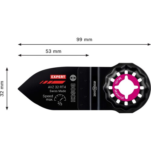Bosch EXPERT Sanding Finger Coarse AVZ 32 RT4 brusna ploča za multifunkcionalne alate od 32 x 50 mm - 2608900040 Slike