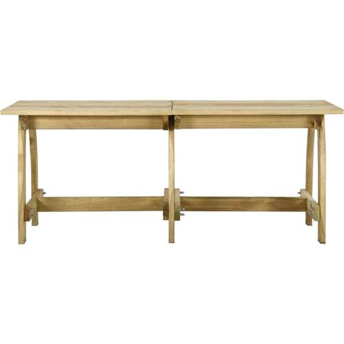 VidaXL Vrtni stol 220 x 74 x 75 cm od impregnirane borovine Slike
