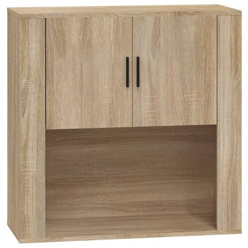 Maison Chic Stenska omarica - Zidna omarica sonoma hrast 80x33x80 cm inženirski les iu73, (22063558) Cene