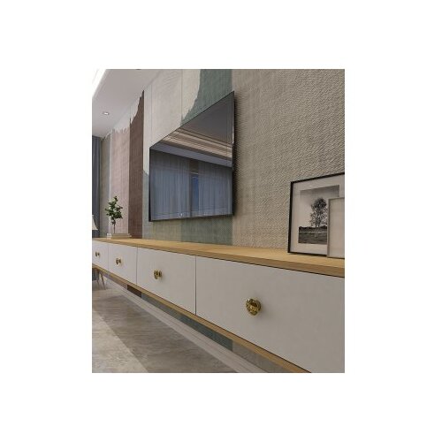 Hanah home TV komoda Zuzu Double, Hrast Slike