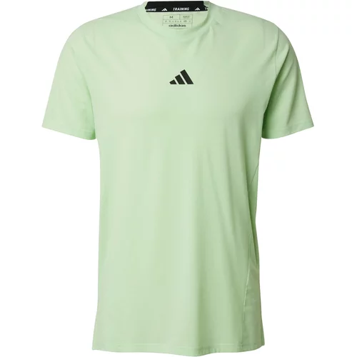 Adidas Tehnička sportska majica zelena / crna