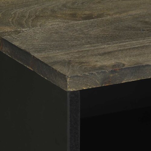  Noćni ormarić crni 50x33x62 cm Puno drvo Mango Slike