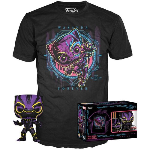 Funko Set figure POP & Tee Marvel Wakanda Forever Black Panther Exclusive Cene