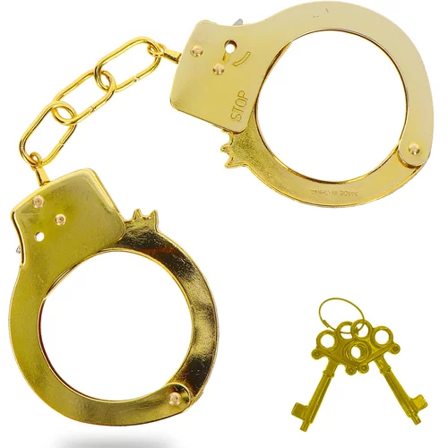 Toy Joy Metal Handcuffs Gold