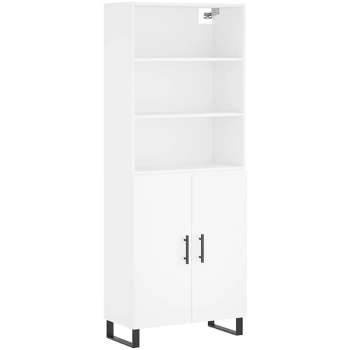 Maison Chic Visoka omara - Komoda - Predalnik bela 69,5x34x180 cm inženirski les, (21722182) Cene