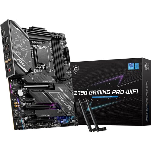 MSI Z790 GAMING PRO WIFI Matična Ploča ATX - Podržava Intel Core 12/13/14. Gen Procesore LGA, PCIe 5.0, Wi-Fi 6E, DDR5 Cijene