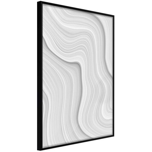  Poster - Snow Contour Lines 40x60 Slike