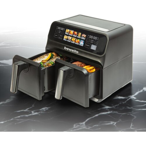 Bewello BW1002D Airfryer XXL 4+4 L &mdash; dvostruka ko&scaron;ara, color touch display, 2200 W Cijene