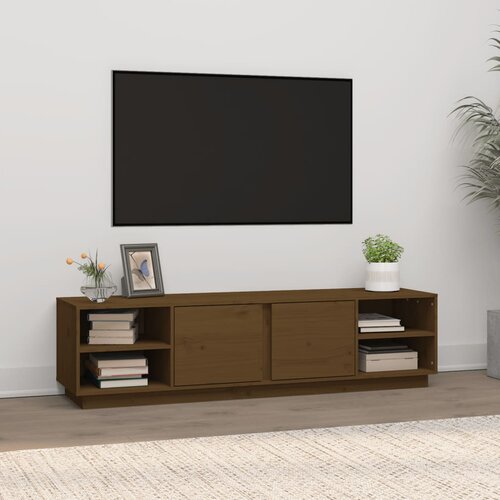 vidaXL TV omarica medeno rjava 156x40x40 cm trdna borovina Cene