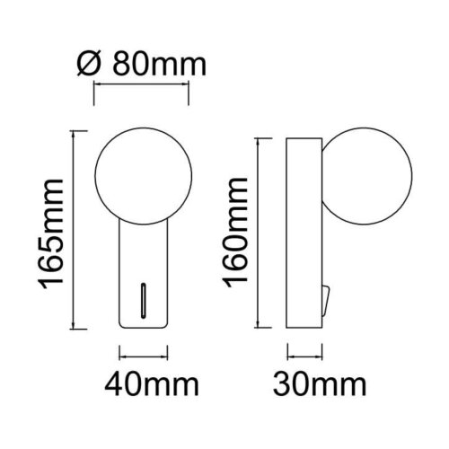 Open Design OR85549 - Zidno svetlo za kupatilo BOLETTA 1xG9/8W/230V IP44 bež Slike