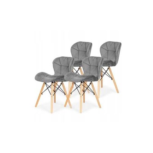  Set trpezarijskih stolica 4 kom Freja - siva Cene