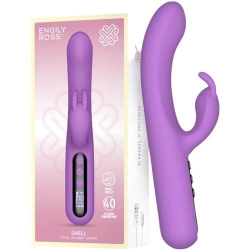 ENGILY ROSS Swell - digitalni vibrator z ročajem za polnjenje (vijolična) Cene