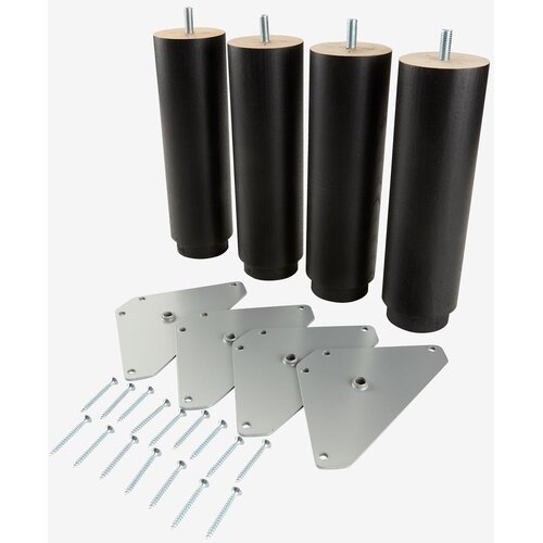Torvi Line Noge za krevet 6x20cm, Crne Cijene