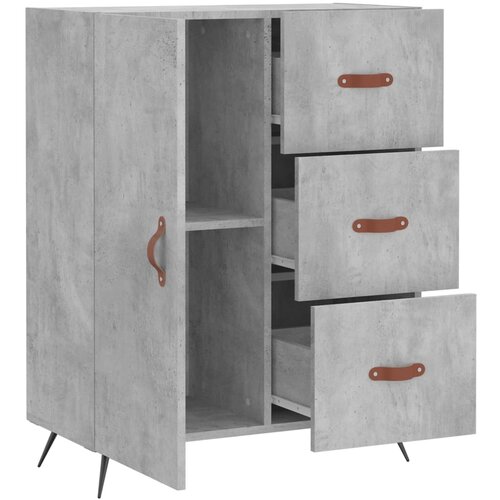  Komoda siva boja betona 69,5x34x90 cm od konstruiranog drva Slike
