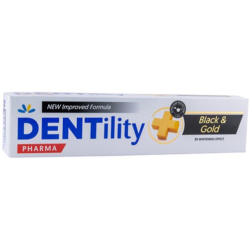 DENTILITY pharma black&gold pasta za zube 75ml Cene