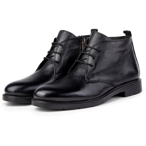 Ducavelli Jacquard Genuine Leather and Rubber Sole Men's Long Boots, Turtleneck Boots, Ankle Boots. Cene