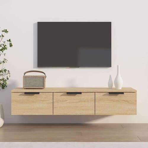  Stenska omarica sonoma hrast 102x30x20 cm konstruiran les, (20740524) Slike