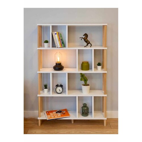 Hanah home Peka-0045 polica za knjige 90 &amp;times; 137 &amp;times; 20 cm, bela Slike