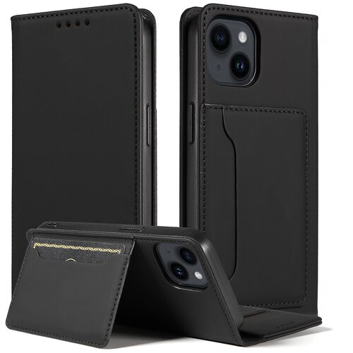 INORCO Ovitek za telefon proti padcem za iPhone 14 Plus, stojalo, denarnica, koži prijazen magnetni ovitek za telefon iz PU usnja, (22034710) Slike