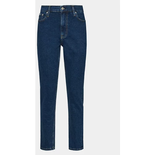 Calvin Klein Jeans Jeans hlače Mom Jean J20J223244 Mornarsko modra Mom Fit