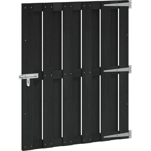  Vrtna vrata 100 x 112 cm WPC i aluminij Crna Cijene