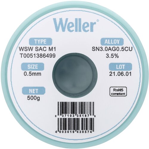 Weller WSW SAC M1 spajkalna žica\, neosvinčena tuljava Sn3\,0Ag0\,5Cu 500 g 0.5 mm, (20428516) Cene
